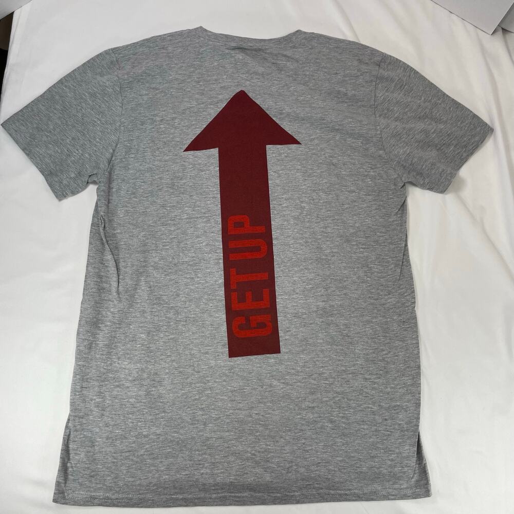Bryan Adams Get Up Tour T-Shirt Gray Red Medium Mens Graphic Tee - Picture 2 of 6